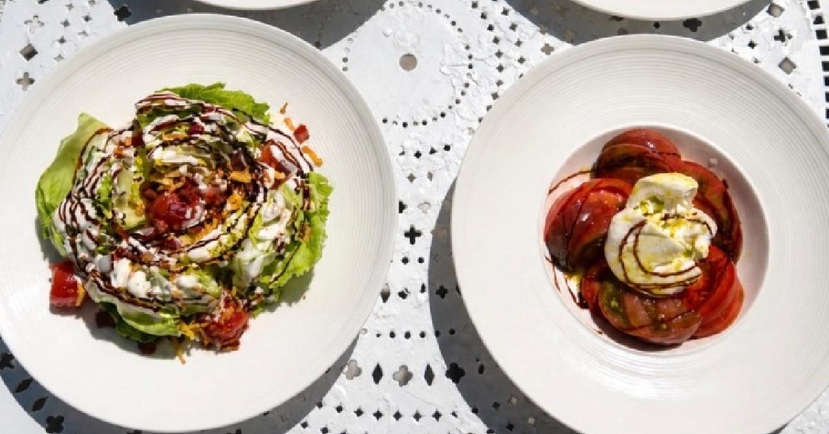 two dishes on a table