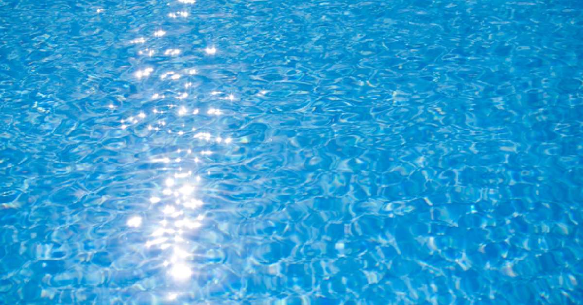 Pool water shimmering in the sun