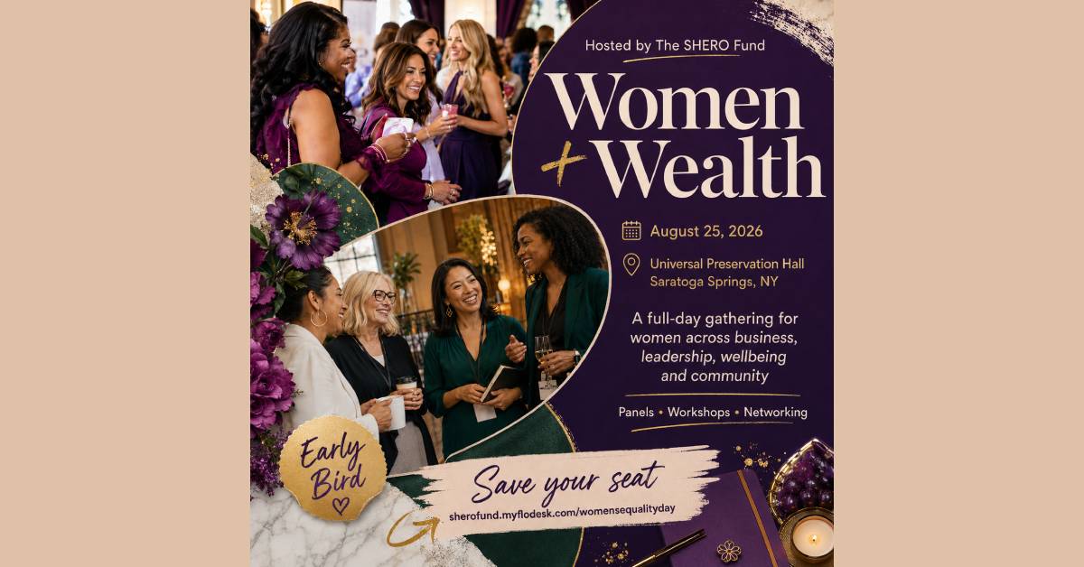 women + wealth poster
