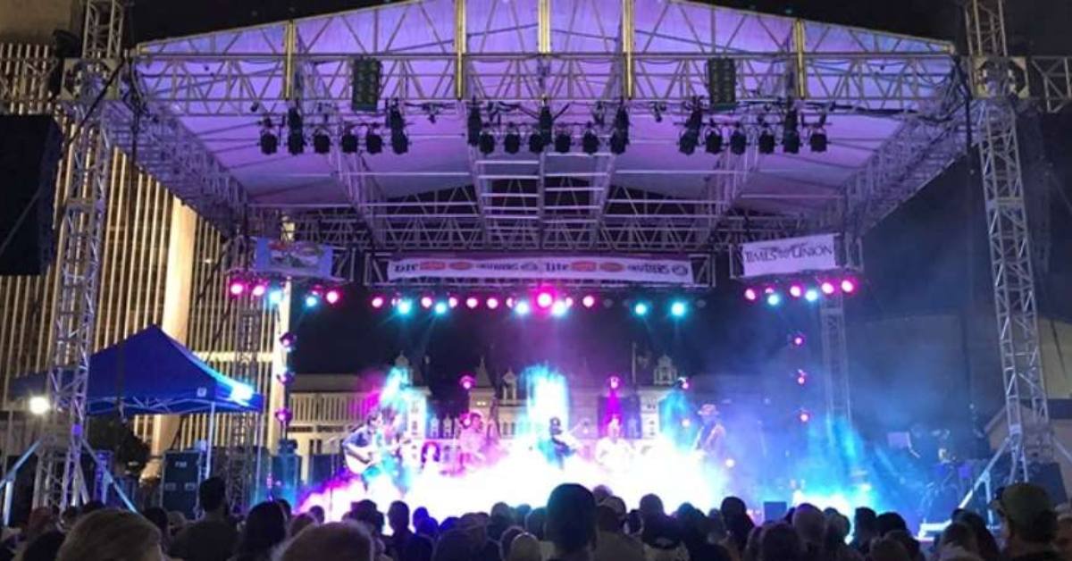 music festival stage