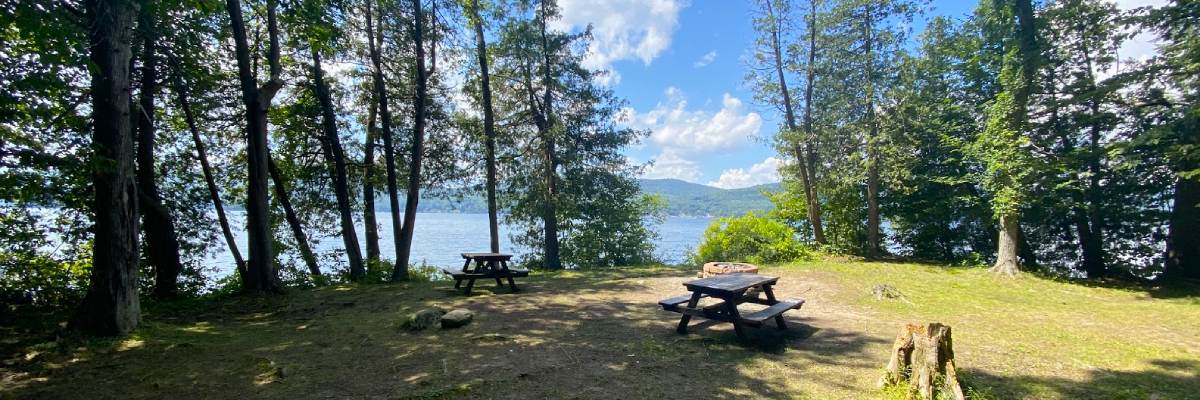 lake george island campsite