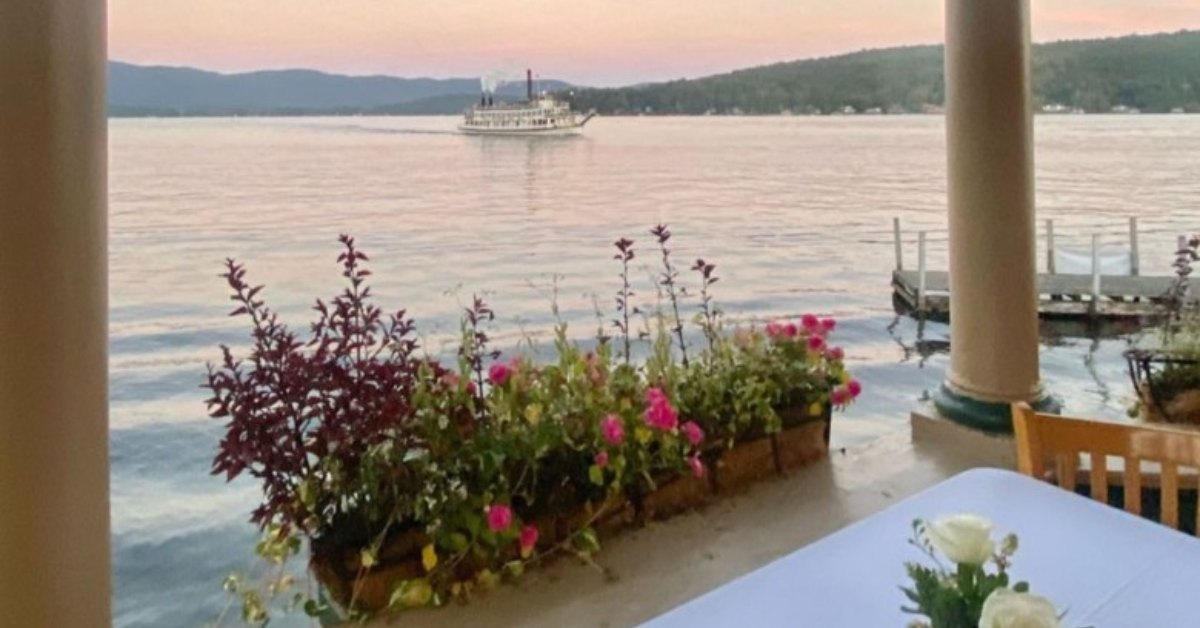lake view at dinner