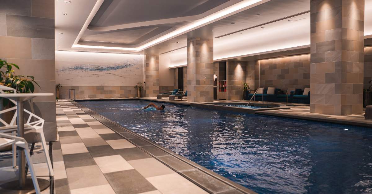 indoor lap pool