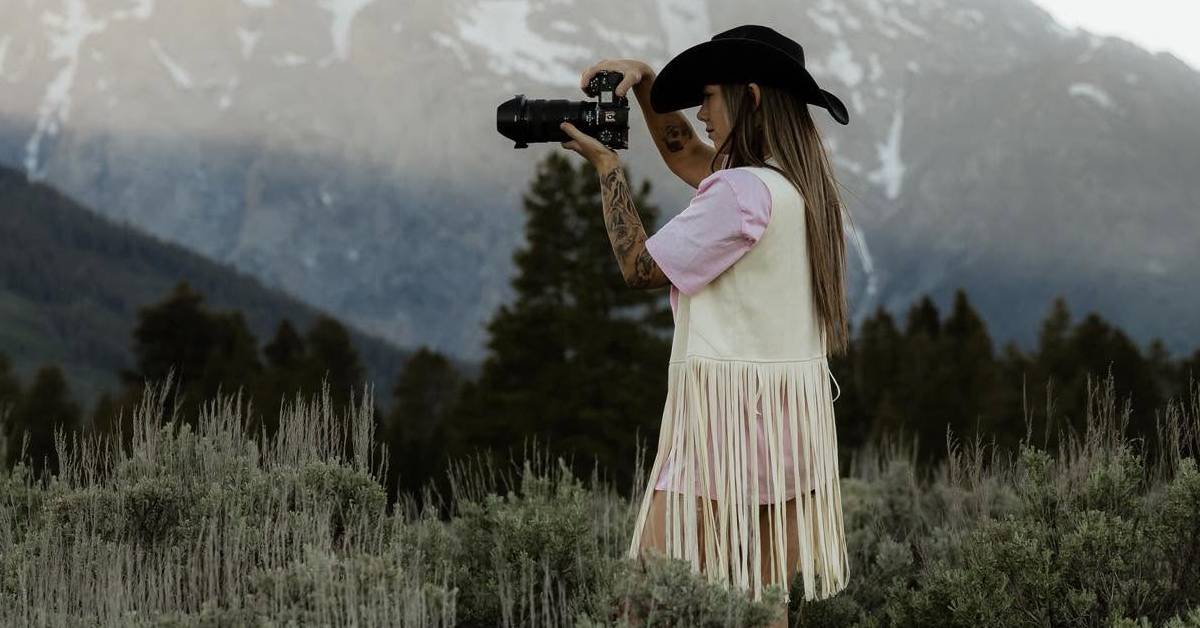 photographer in the mountains