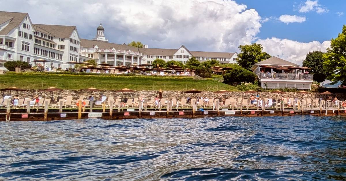 view of sagamore from the water