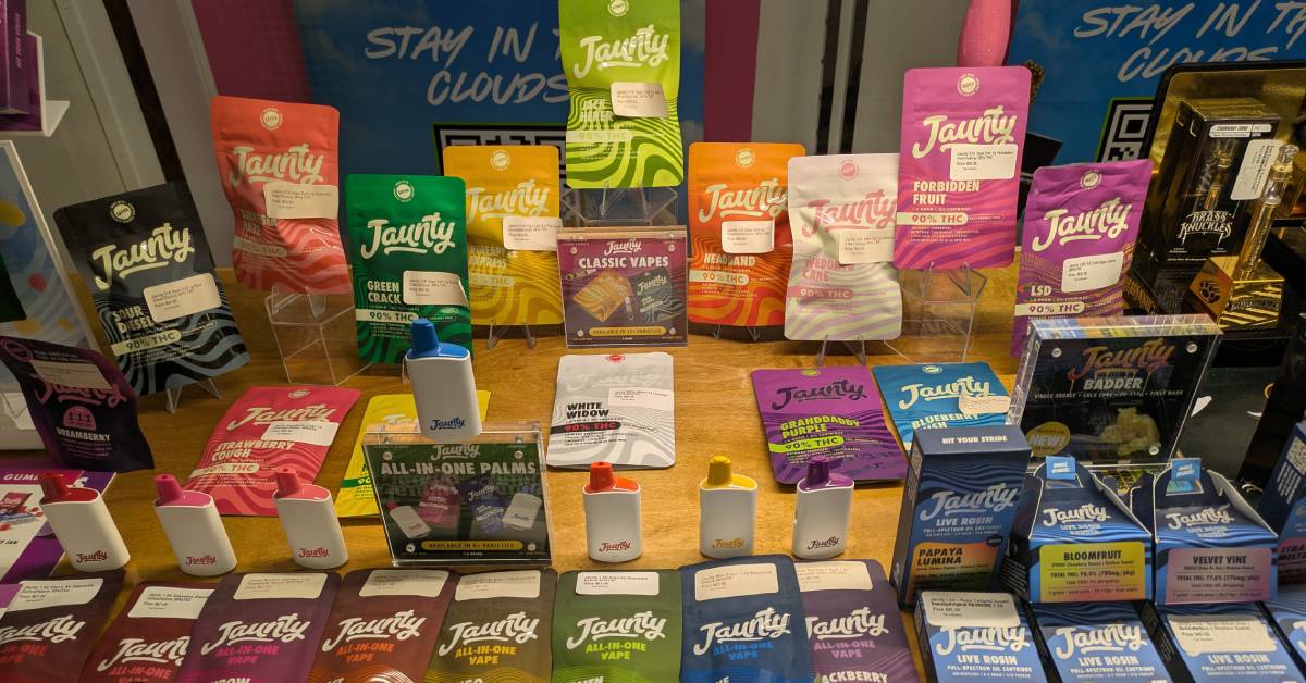 edibles and vabes on display