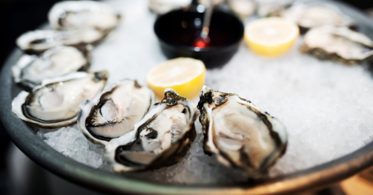 plate of oysters