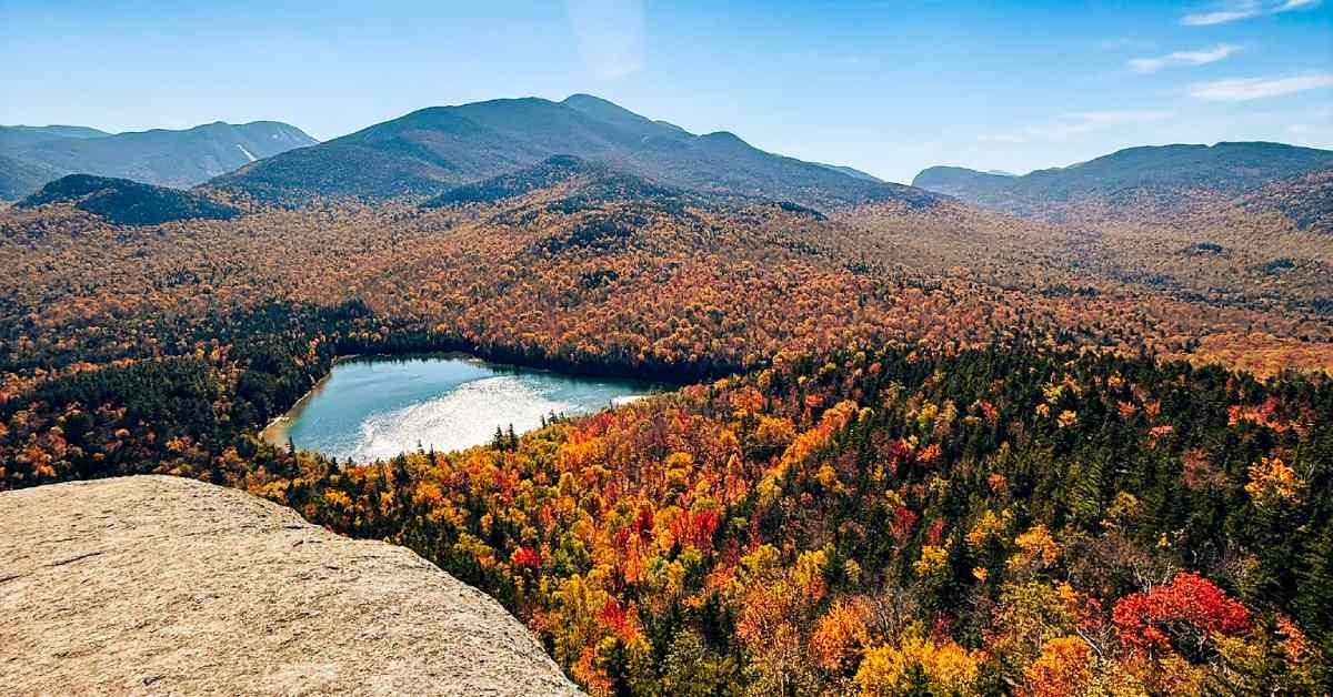 Mt. jo, Whiteface and Mirror Lake in the fall