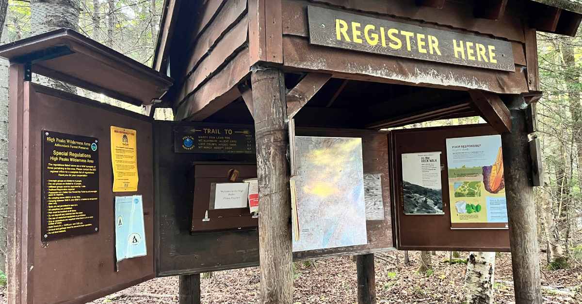 trailhead sign