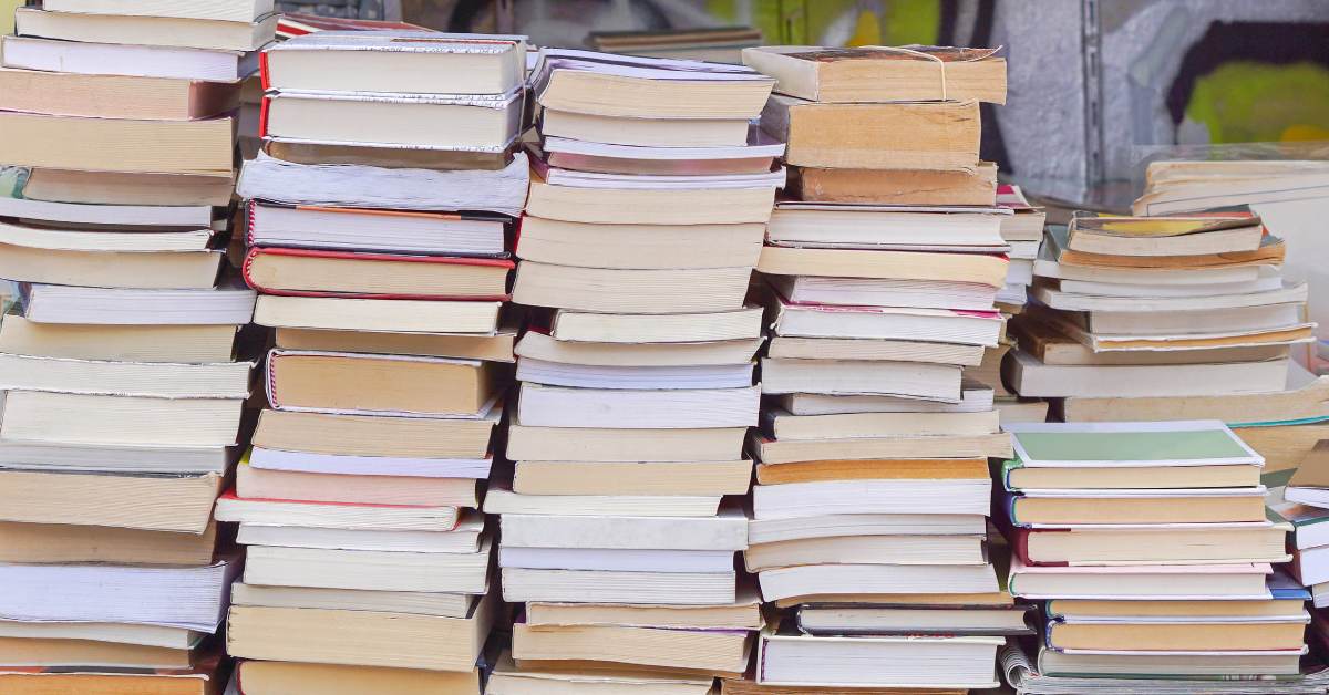a stack of books