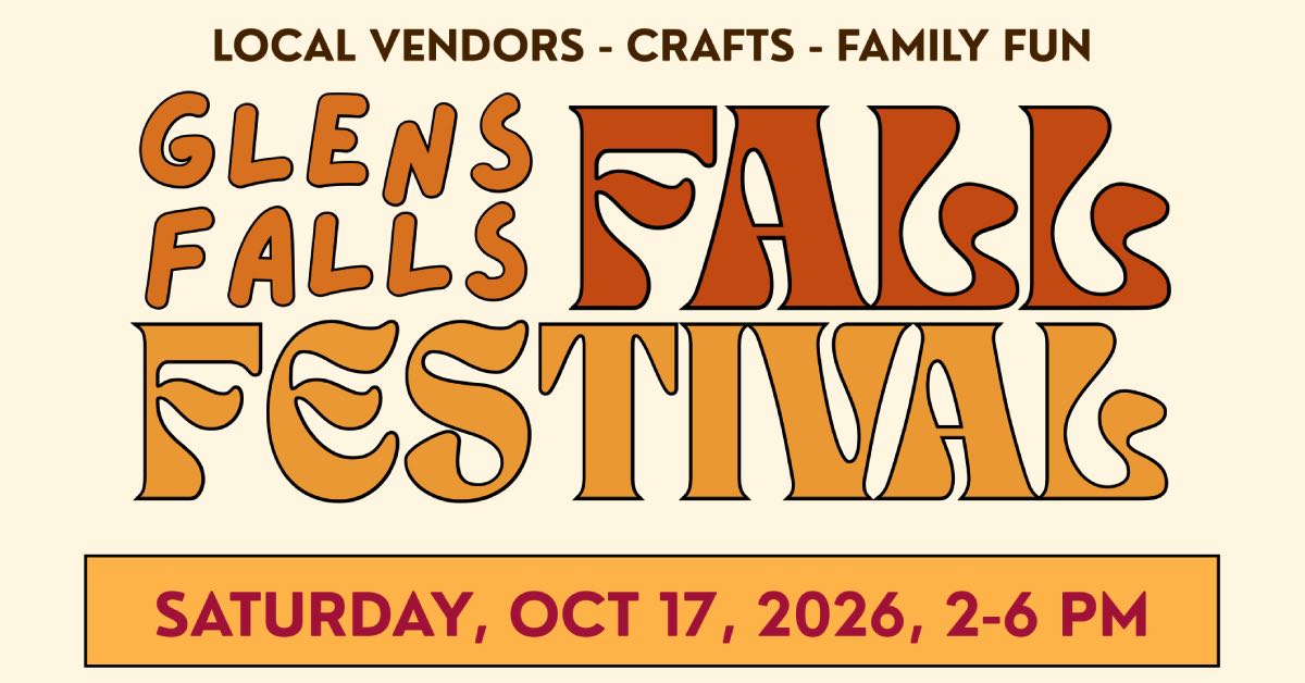 Glens Falls Fall Festival promo banner with event name and date