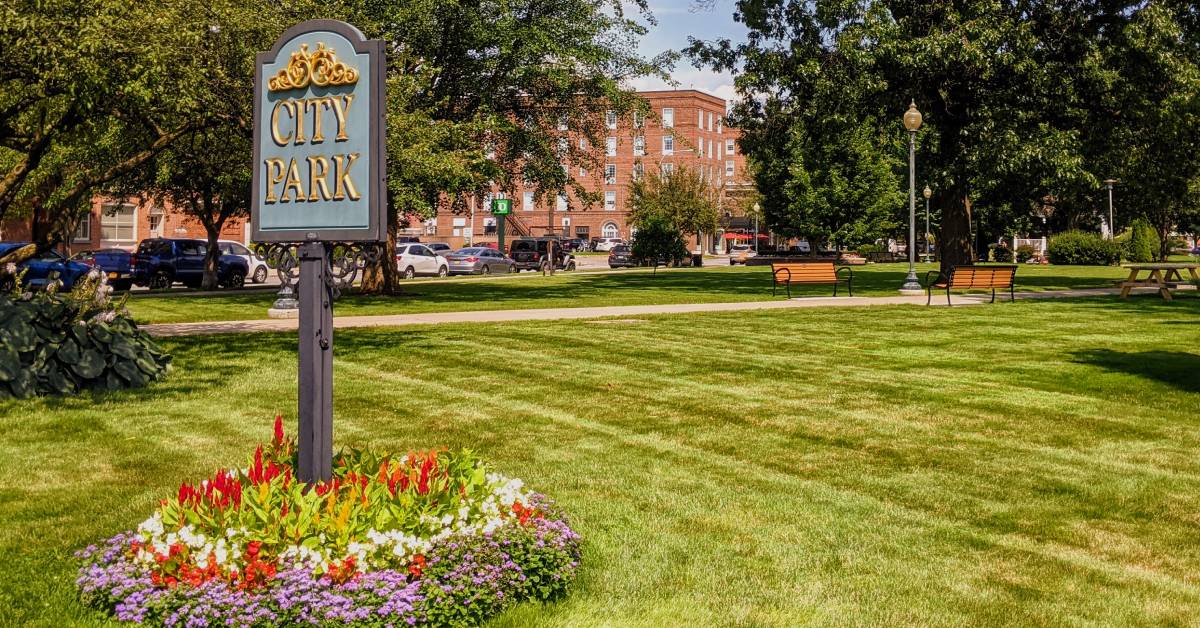 city park sign