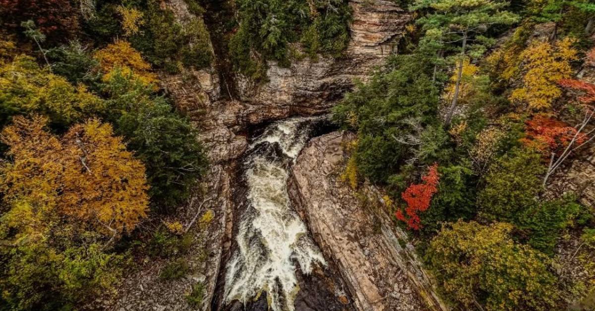 ausable chasm in fall