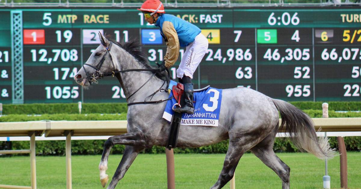 jockey on a horse