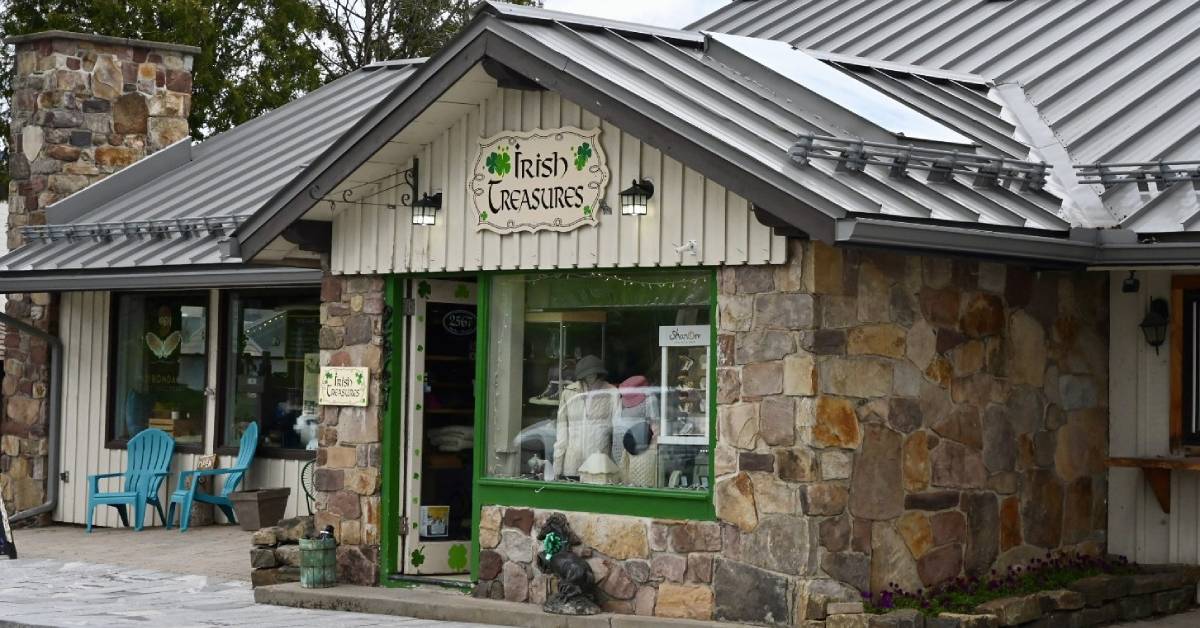 exterior of irish treasures