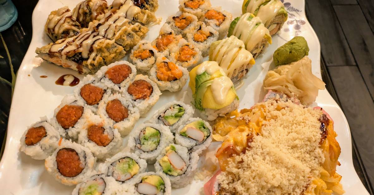 sushi plate