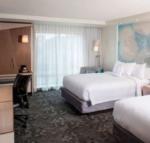 bed in a hotel room