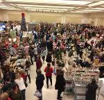 an indoor holiday craft market