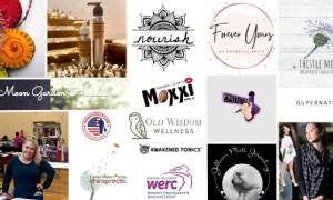 collage of business logos of women-owned businesses
