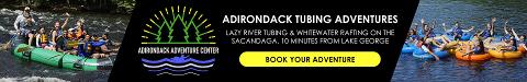 people whitewater rafting and lazy river tubing