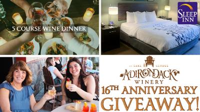 adirondack winery giveaway with a 5-course dinner