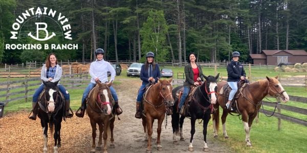 Horseback riders at Mountain View Ranch