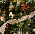 closeup of christmas tree