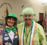 people dressed up for st patrick's day at clifton park-halfmoon library
