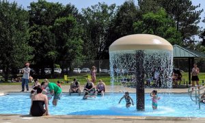 pool and splash area for kids in saratoga