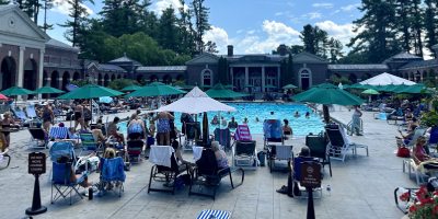 people at victoria pool in saratoga
