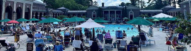 people at victoria pool in saratoga