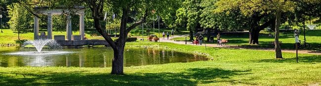 congress park in summertime