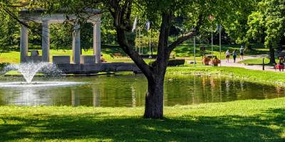 congress park in summertime