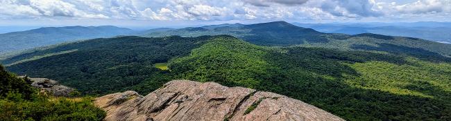 view from sleeping beauty mountain summit