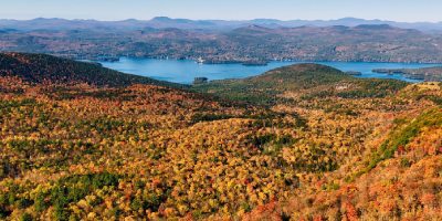 fall foliage from sleeping beauty mountain summit