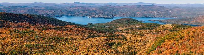 fall foliage from sleeping beauty mountain summit