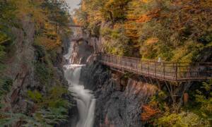 fall walkway at high falls gorge