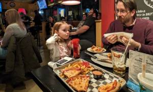 dad and daughter at bwp restaurant