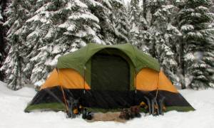 winter camping tent