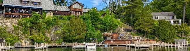 blue water manor, view from the water