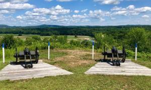 cannons in saratoga battlefield state park