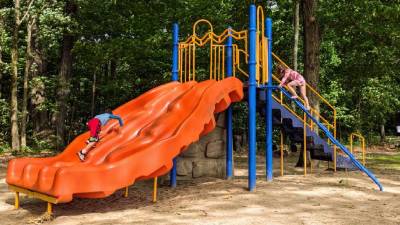 kids on a playground