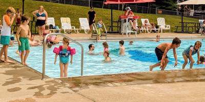 splash pad at crandall park