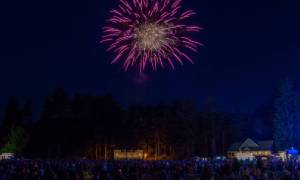 fireworks over crandall park