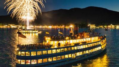 lake george cruise with fireworks