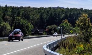 cars on road near tupper lake