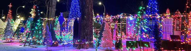 holiday lights in lake george