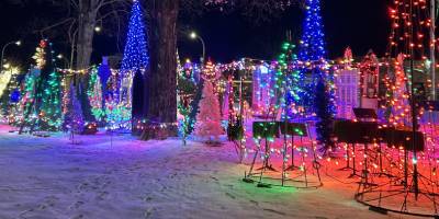 holiday lights in lake george