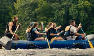 people rafting