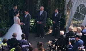 wedding ceremony outdoors